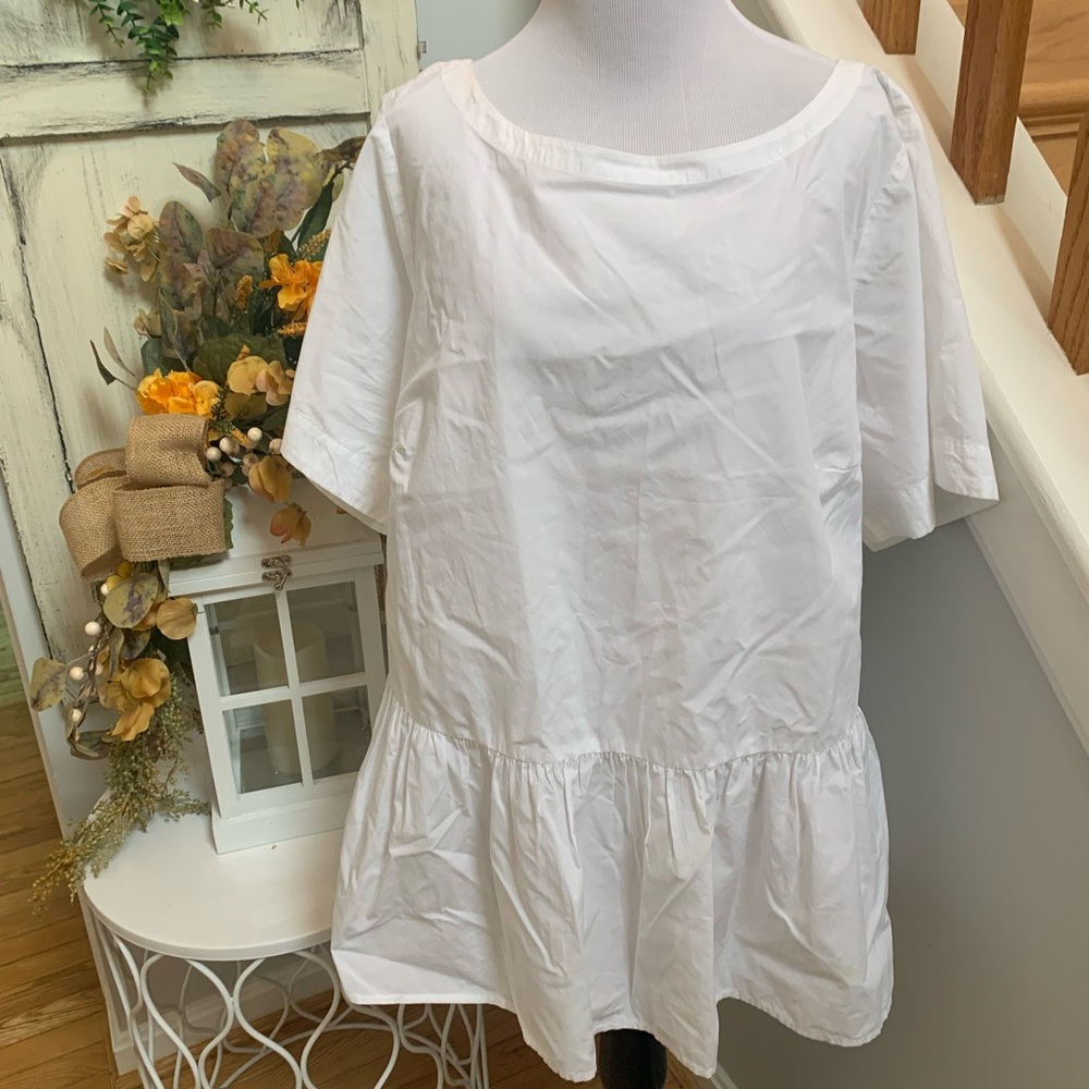 White anthropologie top